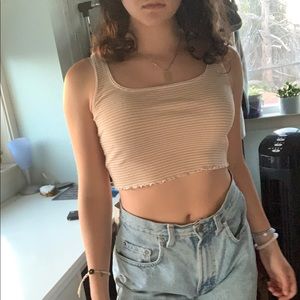 Striped crop top